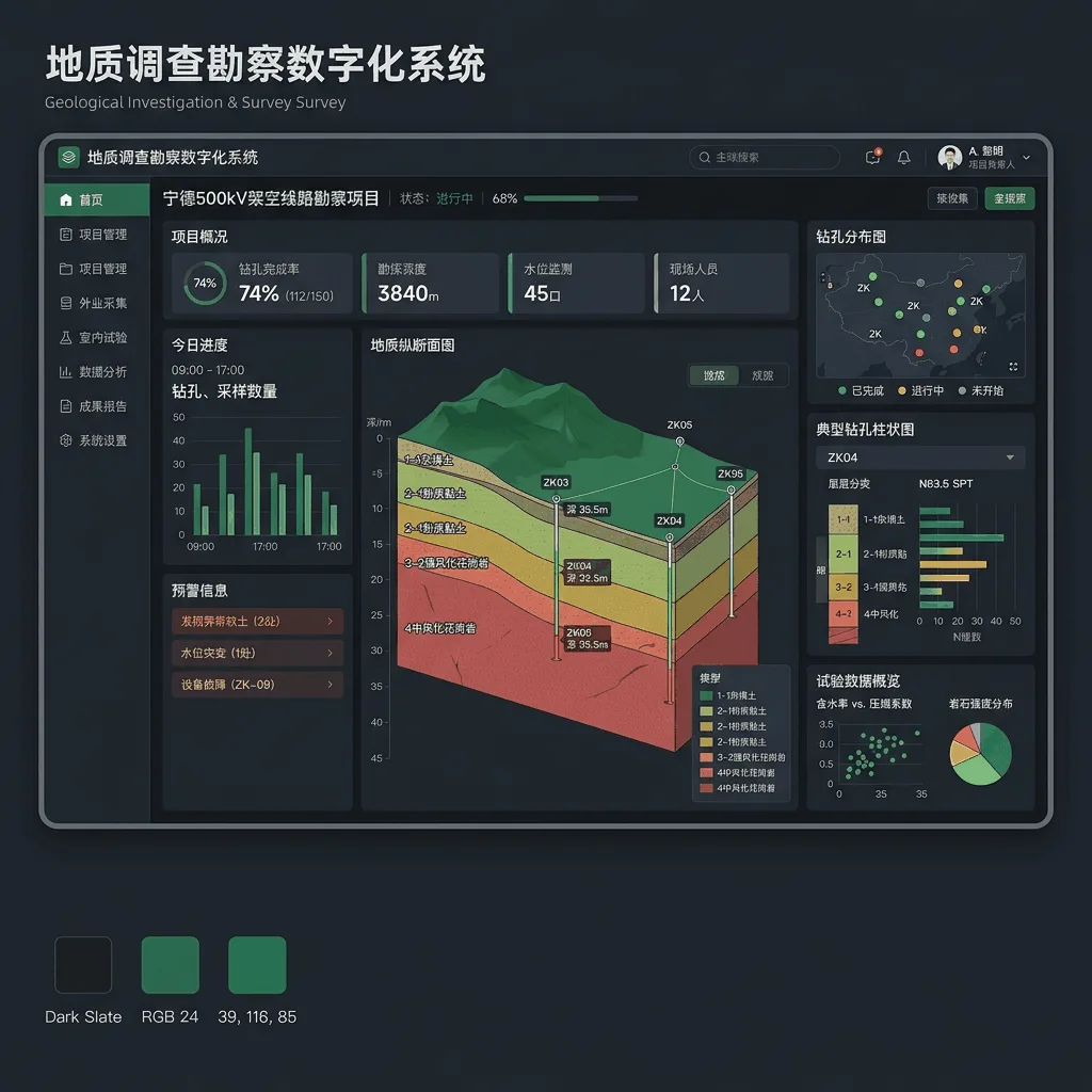 某水能丰富大江干流水电开发区地质灾害综合预警平台