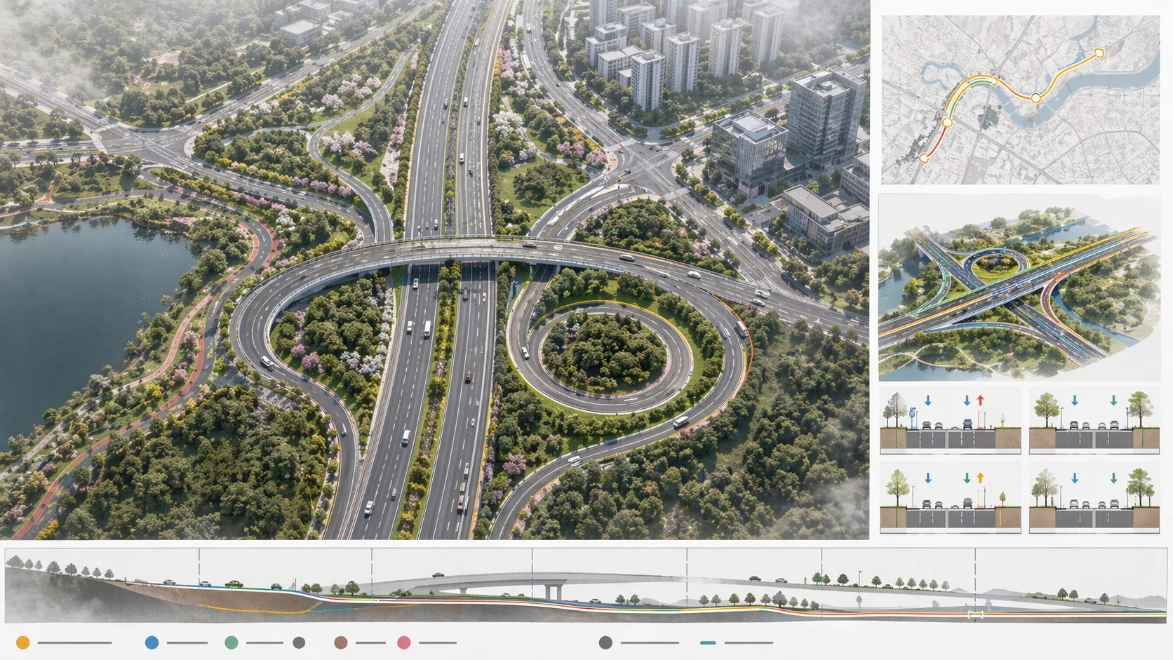 道路交通汇报图效果图